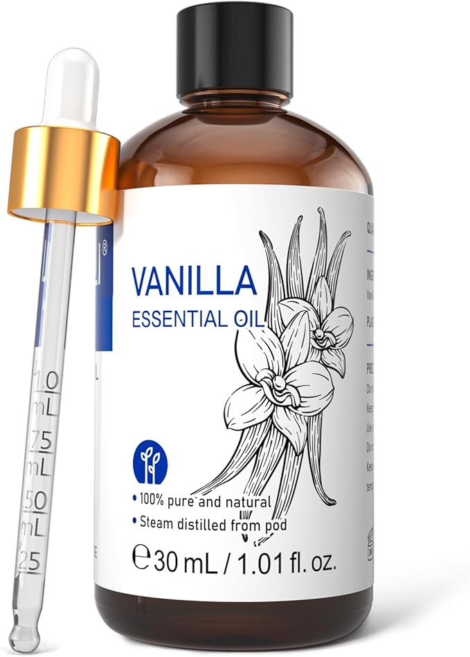 HIQILI Vanilla Essential Oil for Diffuser, Skin Care, Candle Soap Making