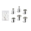 Diamond Dermabrasion Head, Microdermabrasion Accessories 6 Tips, Facial Replacements Dermabrasion Head Replacements Professional Microdermabrasion Tool