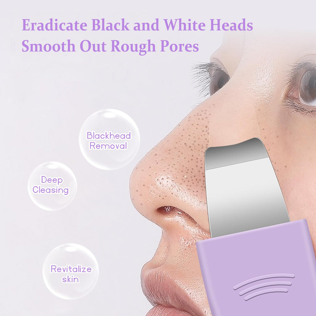 Sichy Blackhead Remover Tool,Silicone Face Scrubber, 2 in 1 Nose Pore Scraper for Deep Cleansing,Face Skin Spatula, Nose Black Head Remover, Pore Cleaner Skin Care Tool for Men Women Gifts
