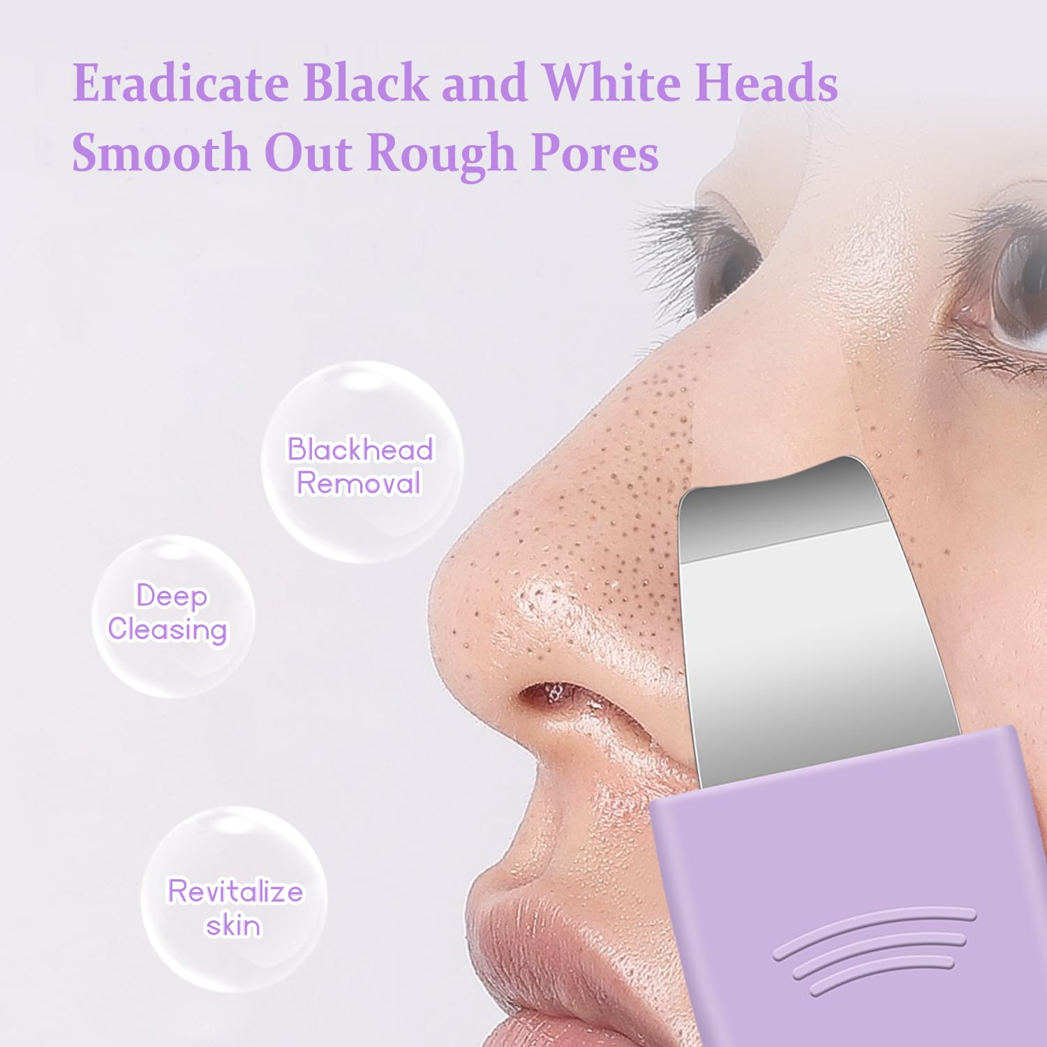 Sichy Blackhead Remover Tool,Silicone Face Scrubber, 2 in 1 Nose Pore Scraper for Deep Cleansing,Face Skin Spatula, Nose Black Head Remover, Pore Cleaner Skin Care Tool for Men Women Gifts