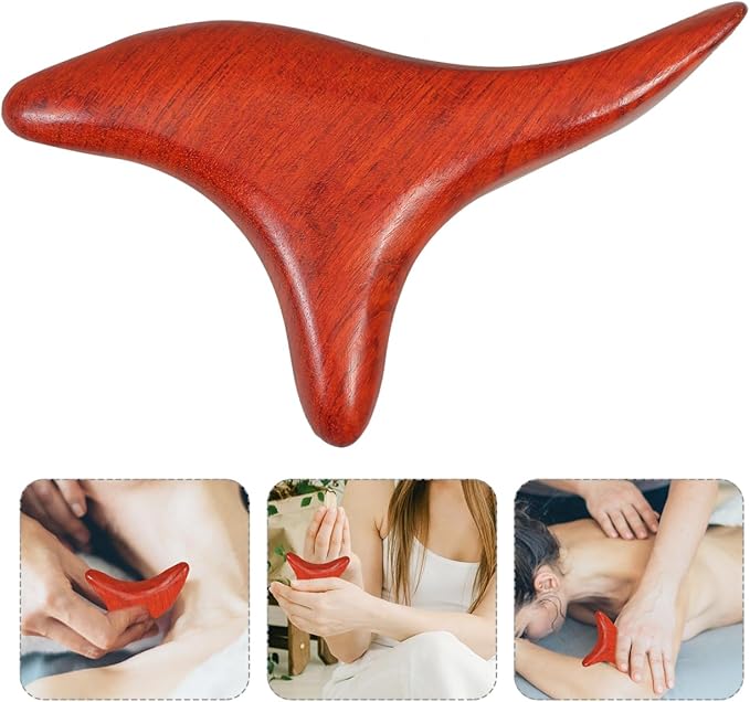 Wooden Massage Stick 2Pcs Set Trigger Point Massage Tool for Muscle Roller Body Massager for Legs Arms Neck Back Relief