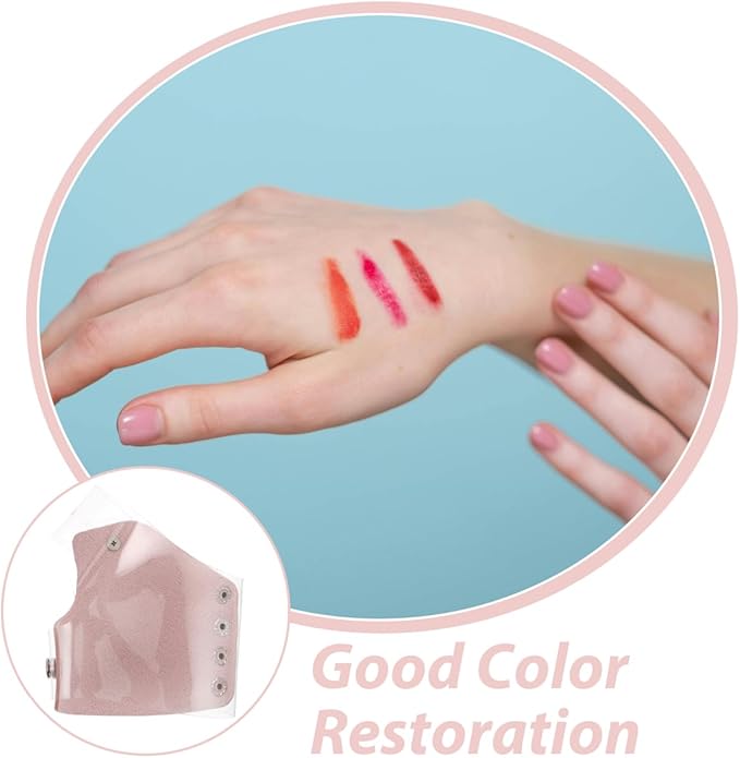 Partykindom PU Handheld Makeup Mixing Palette Color for Foundation Cosmetic