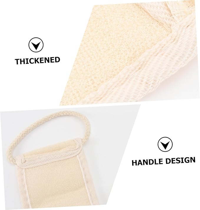HAKIDZEL 2Pcs Exfoliating Bath Scrubber Shower Back Strap Spa Skin Cleaning Brush for Men Women for Reaching Hard to Access Areas for Smooth Skin