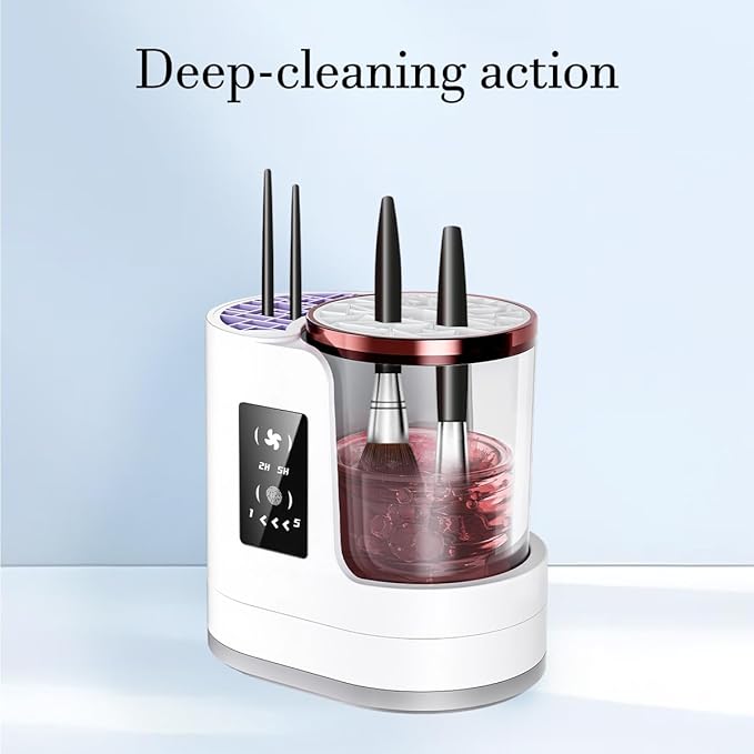 3 IN 1 Electric Makeup Brush Cleaner & Dryer Machine Automatic Cosmetic Brush Washer