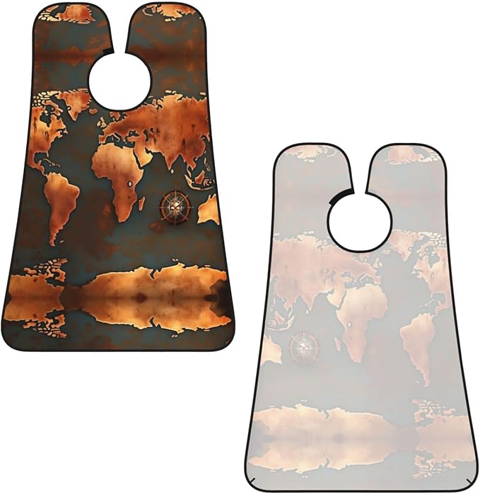 Abstract Paint Splashes Print Beard Bib Shaving Apron, Beard Hair Trimming Cape Gift For Dad
