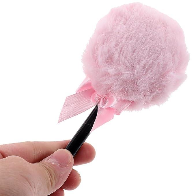 WOFASHPURET Lollipop Shaped Powder Puff Fluffy Body Powder Puff with Long Handle Soft Makeup Applicator for Loose Setting Face and Body Use Daily Makeup Stage Performances