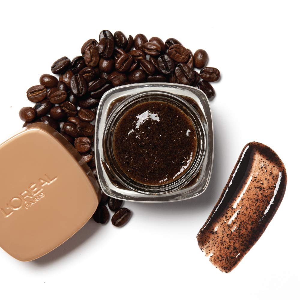 L'oreal Paris Skin Care Pure Sugar Face Scrub With Kona Coffee To Instantly Resurface & Energize for Soft Glowing Skin, 1.7 Ounce