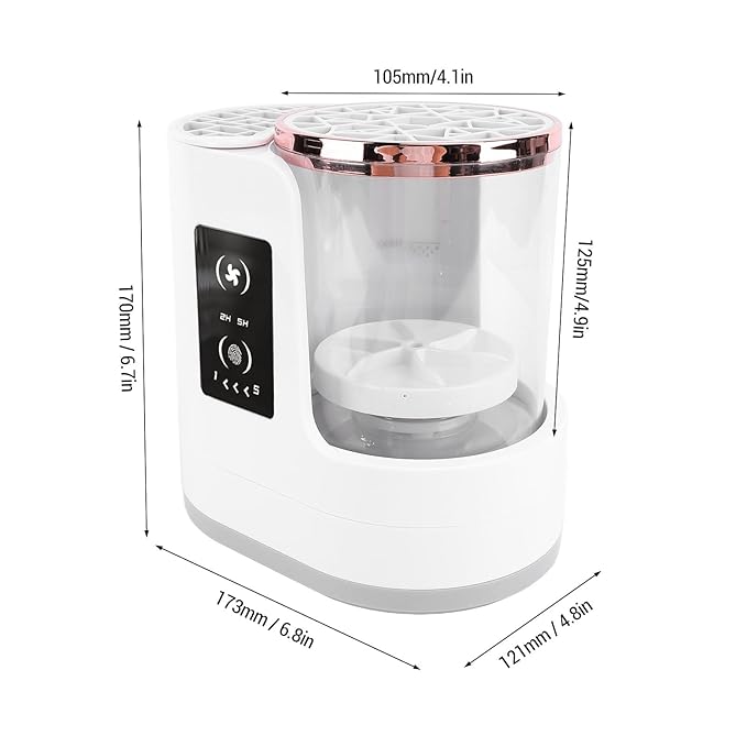 3-in-1 Electric Makeup Brush Cleaner Machine & Dryer, Portable Automatic USB Cosmetic Brushes Cleaner Tool with Automatic Cleaning and Drying Functions for All Size Beauty Makeup Brush Set