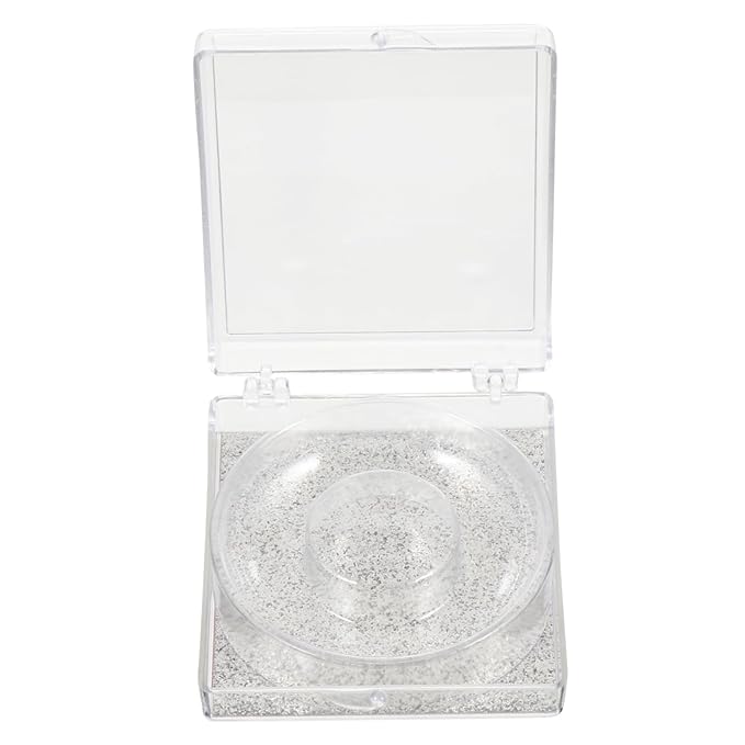 WOONEKY 6pcs Transparent False Eyelash Storage Box Compact Organizer for Packing and Travel Beauty Salons and Personal Use