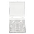 WOONEKY 6pcs Transparent False Eyelash Storage Box Compact Organizer for Packing and Travel Beauty Salons and Personal Use