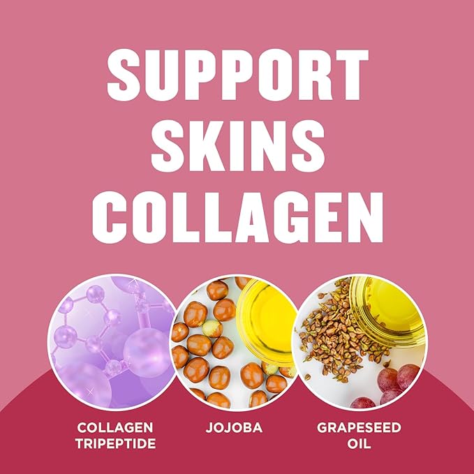 Gold Bond Plumping Collagen Body & Face Serum Lotion, Lightweight Hydrating Moisturizer with Collagen Peptide Complex, Jojoba & Grapeseed Oils to Visibly Plump Skin, Cherry Blossom Scent, 2 oz, 6 pack