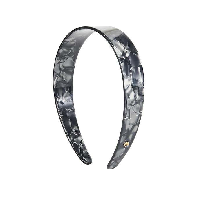 EVITA PERONI Wide Headbands for Women with Teeth No Headache No Slip-Gray