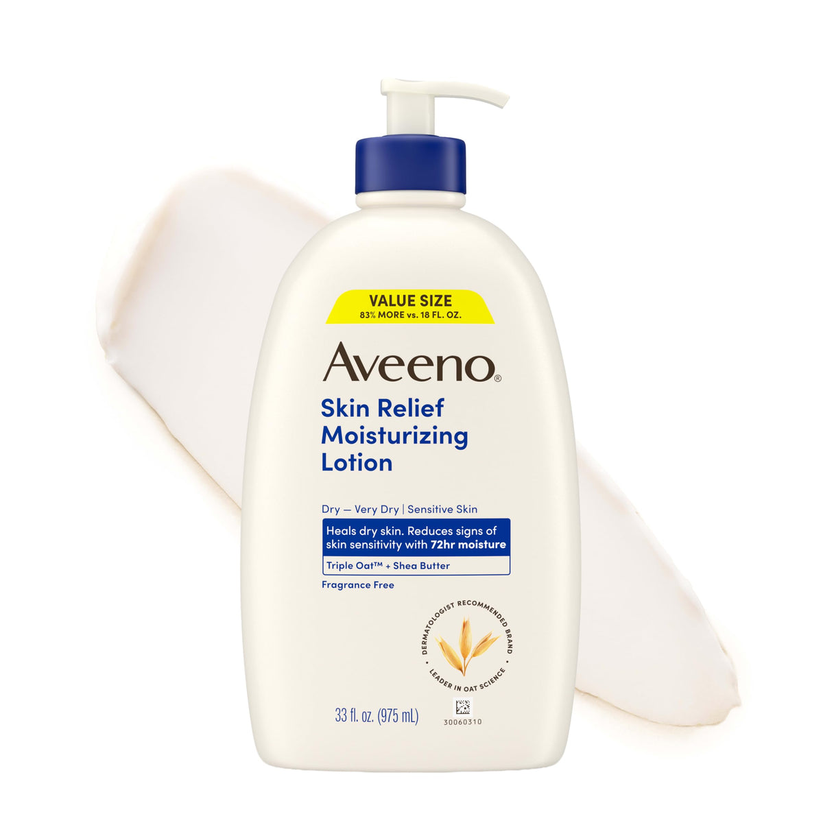 Aveeno Skin Relief Moisturizing Lotion, Fragrance-Free, 12 fl. oz