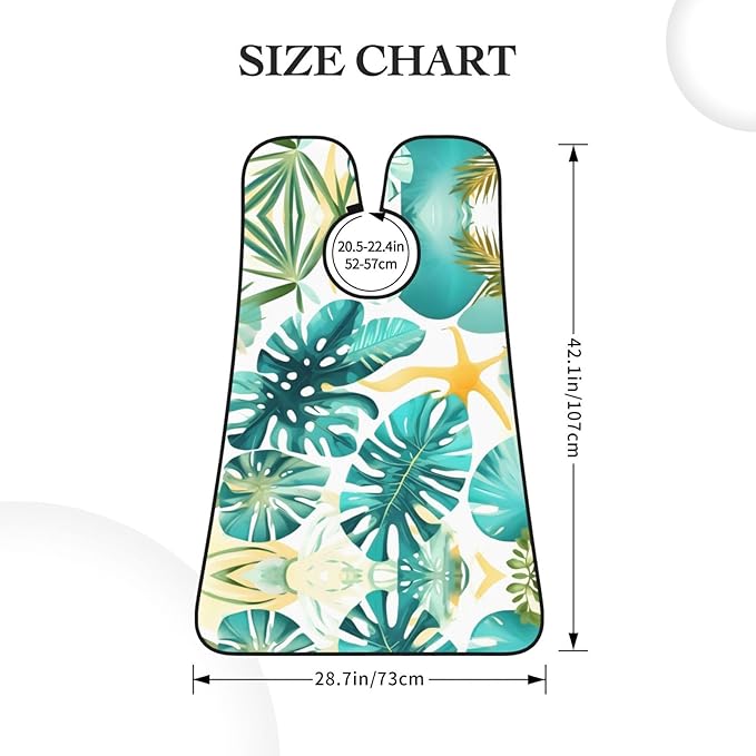 Underwater Scenery Print Beard Bib Shaving Apron, Beard Hair Trimming Cape Gift For Dad
