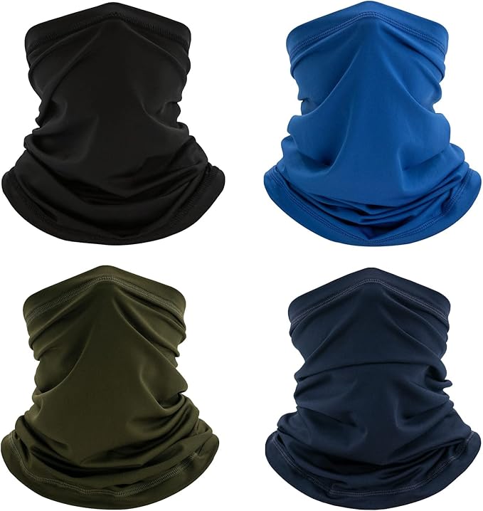 Fivali Neck Gaiter Bandana Face Mask: Cooling Gator Mask Breathable Face Cover Ski Neck Scarf Protection from Dust Sun Wind