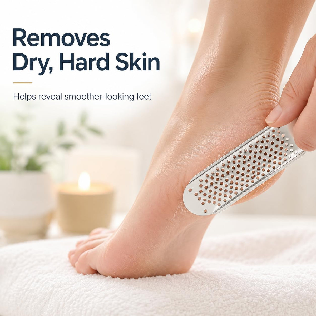 3pcs Foot File Replacement Blades, Stainless Steel File Callus Tool Corn Remover Skin Remover Foot File Tool Feet Shaver Dead Skin Convenient Foot Scraper (Silver)