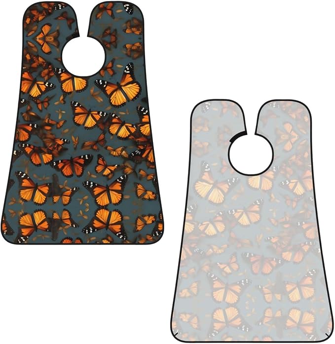 Pinks Cherry Blossoms Print Beard Bib Shaving Apron, Beard Hair Trimming Cape Gift For Dad