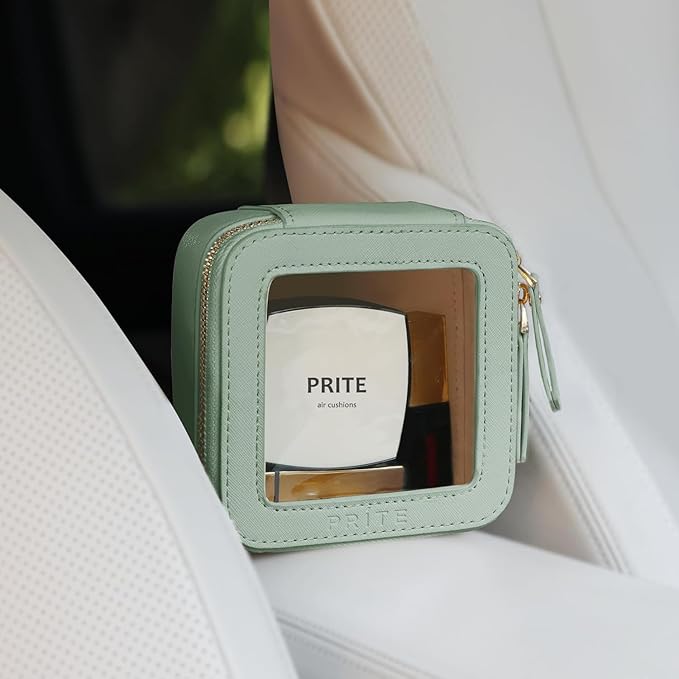 Prite Clear Makeup Bag Small Travel Cosmetic Case Toiletry Bag for Women