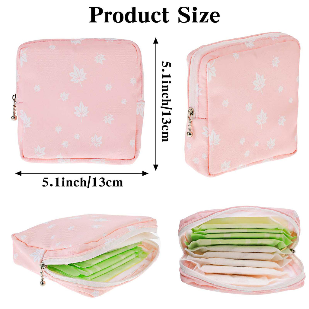3 PCS Sanitary Pad Storage Bag Portable Period Bag for Pads/Sanitary Napkins/Tampons, Sanitary Napkin Storage Bags First Period Gifts for Daily Hygiene Bags Travel Containers