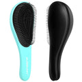 Aussumy 2 Pack Detangling Hair Brush - Detangler Hairbrush with Ultra Soft Bristles for Effortless Tangle Removal - For Dry Wet Damaged Curly Hair for Men Women Girls Boys Kids - Black & Green