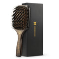 Norsewood Boar Bristle Hair Brush Set, Soft Bristle Detangler for Long, Short, Thin, Curly, Straight, or Wavy, Hairbrush for Enhancing Shine, Great for Men, Women, and Kids