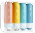 Gemice Travel Bottles for Toiletries, Tsa Approved, Travel Size Containers, BPA Free Leak Proof Tubs Refillable Liquid Accessories for Cometic Shampoo and Lotion Soap