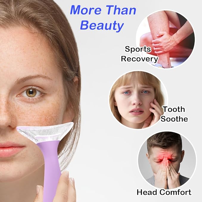NLFDBFSH Ice Roller for Face - Reusable Silicone Ice Mold for Eye Depuffing, Wrinkle Appearance Reduction & Daily Cooling Skincare