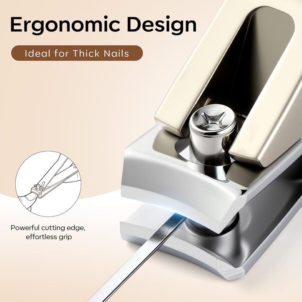 FAMILIFE Stainless Steel Manicure Set 8-in-1 Professional Nail Clipper Kit