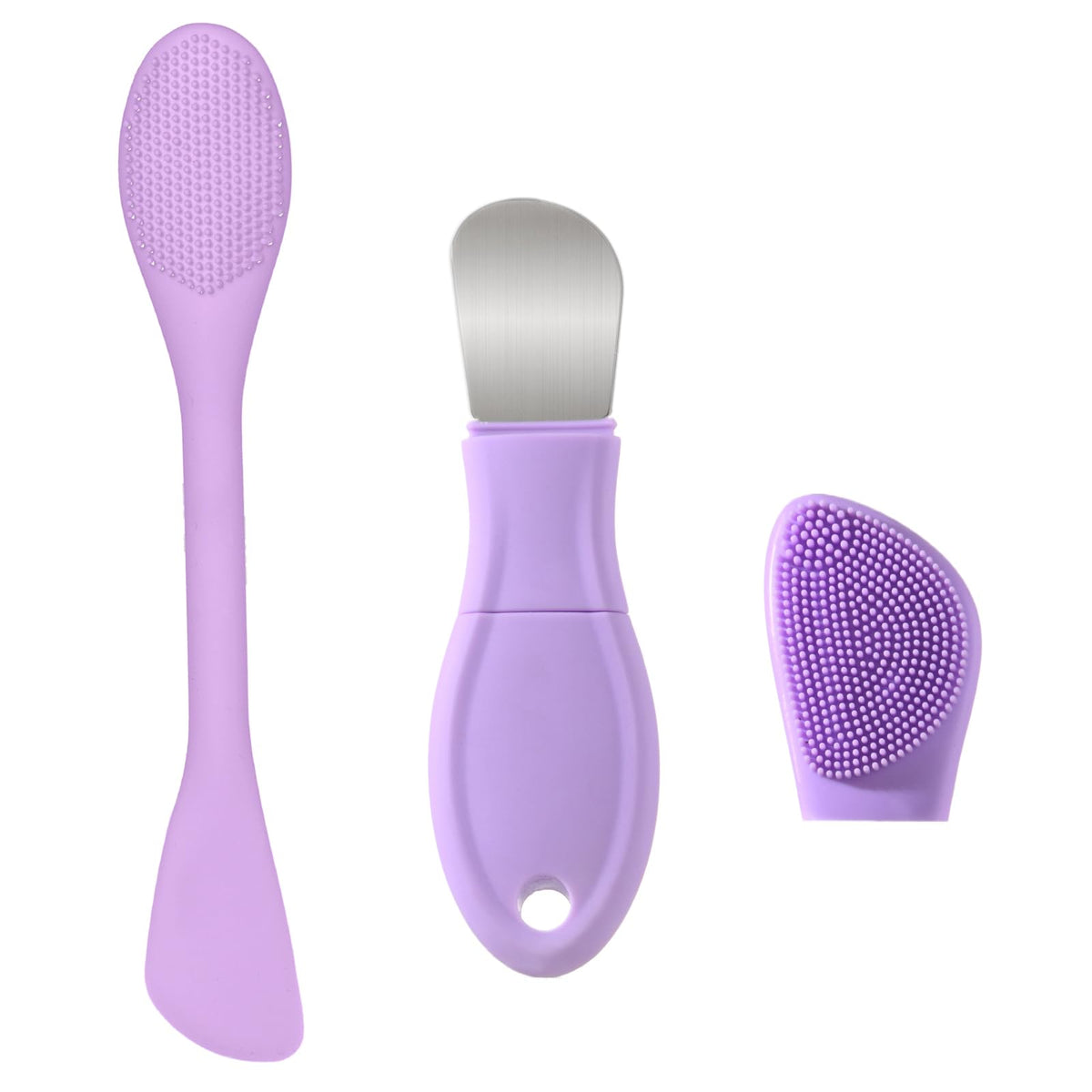 HieerBus Silicone Face Scrubber, Facial Cleansing Brush Silicone Face Wash Brush,Gentle Exfoliator Pad & Massager, for Men Women Cleansing and Exfoliating (Blue)