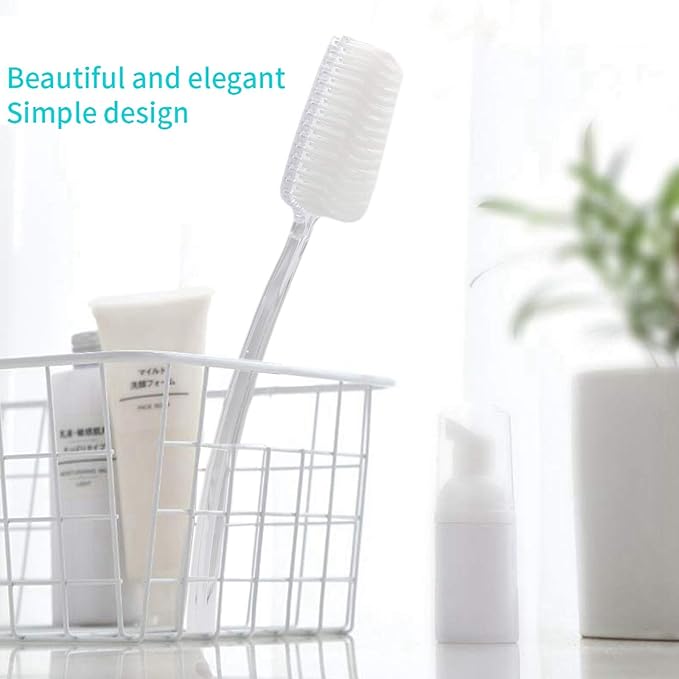 Mczxon Bath Body Back Shower Brush with Curved Long Handle for Exfoliating Skin Improve Blood Circulation, Clear Back Scrubber Bath Wet or Dry Brushing Body Brush for Shower Women Men