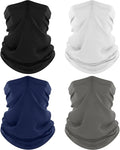 ROXUN Neck Gaiter, 4 Pack Summer Cooling Breathable Face Mask for Outdoors