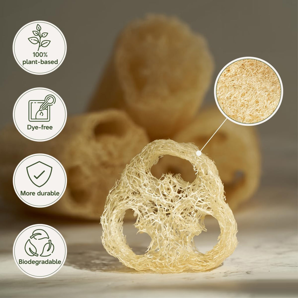 NileCart Egyptian Natural Loofah Sponge, 22 Inchs