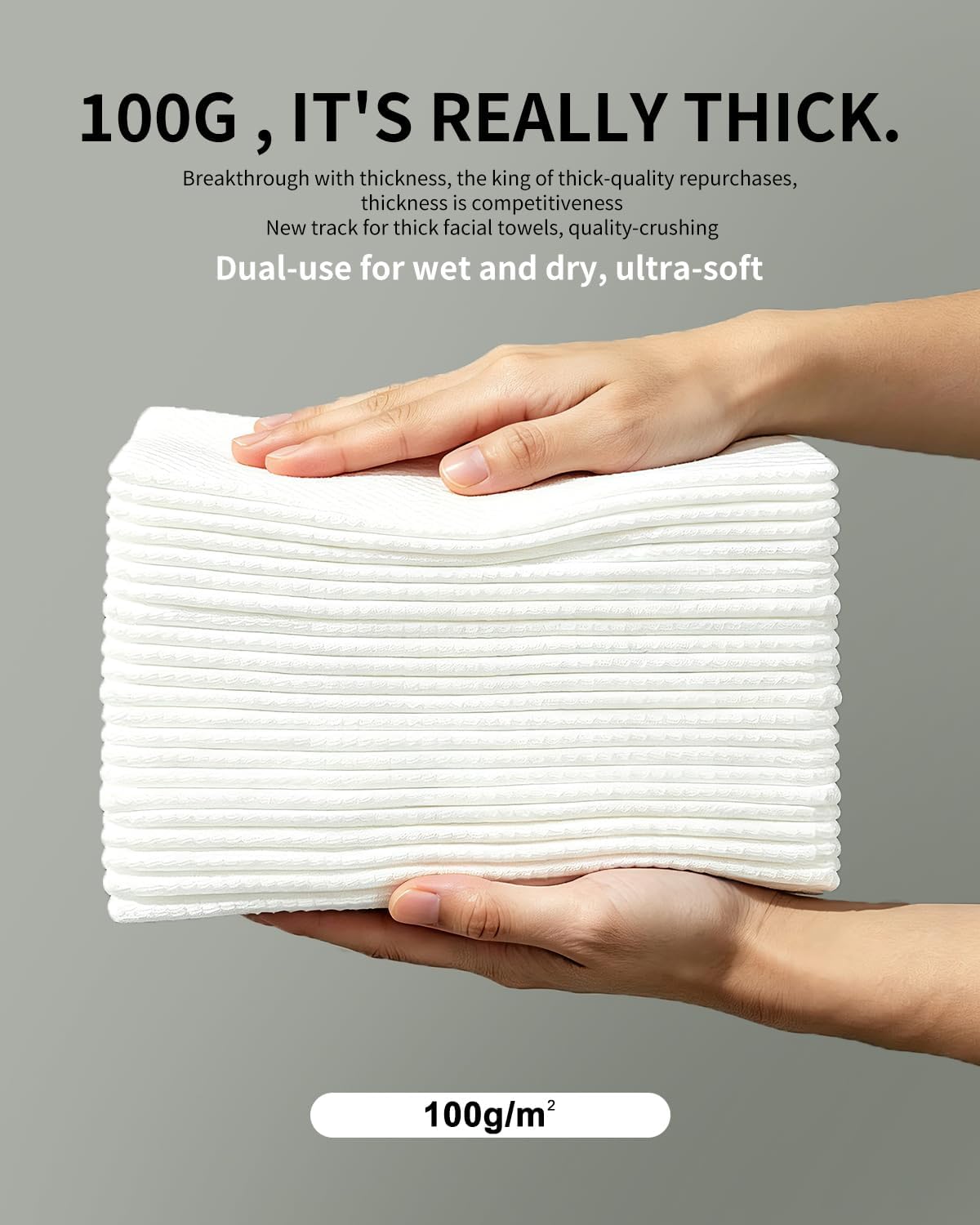 Face Towels,Facial Towels,25 Ct Disposable Face Towel,9.8"X9.8"Face Cloths