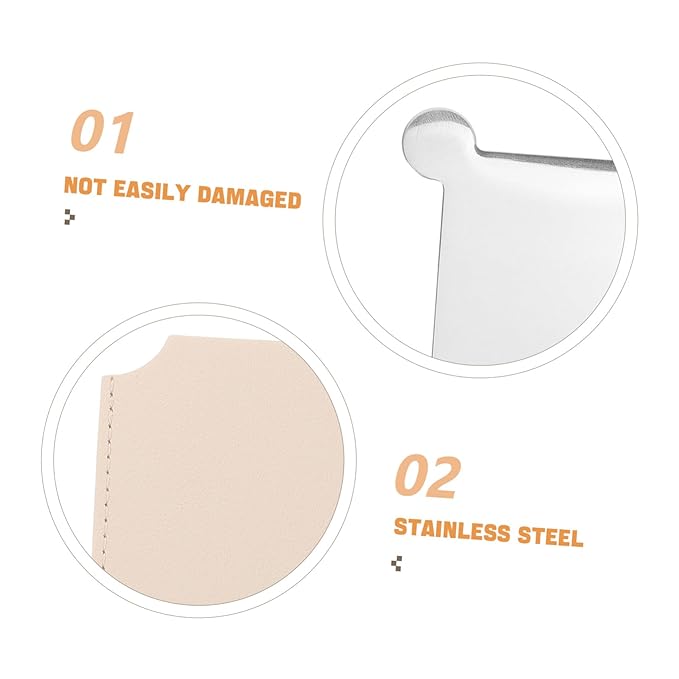 HAKIDZEL Stainless Steel Makeup Palette Mixing Trays for Blending Liquid Foundation Mini Spatula for Cosmetics