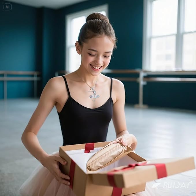 CECKQUE Ballet Pointe Shoe Makeup Bag Dance Recital Gifts for Girls