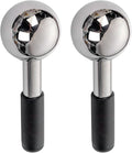 5.3 X 1.9 in Ice Globes for Face (2 Pcs), Stainless Steel Cryo Sticks for Hot & Cold Therapy and Puffiness/Headache Relief