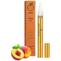 Beauty Power Nail Oil Cuticle Pen - Peach - Nail Strengthener & Growth Serum with Vitamin A, D, E, B5, Grapeseed & Natural Oils - Repair for Brittle, Peeling, Thin Nails - Gift Idea