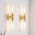 Phaosio Wall Sconces Set of 2 Hardwired Bathroom Light Fixtures E26