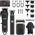 HIENA PRO Professional Hair Clipper Set & Trimmer Kit for Men, Cordless Barber Clippers, Electric Beard Trimmer Foil Shaver & Men's Facial Grooming Tool Kit, Gifts for Men (267+003A+814)