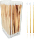Garrelett 6-Inch Gun Cleaning Cotton Swabs | Pointed Tip Swabs with Bamboo Stick | for Firearm Maintenance, Makeup, Electronics, Crafts | Lint-Free & Reusable Case Included (Pointed Tips (500ct))