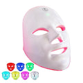 LED Face Mask Light Therapy, 7+1 Modes Portable Red Light Therapy for Face, Rechargeable, Blue & Red Light Mask, LED Facial Skin Care Mask At Home & Travel