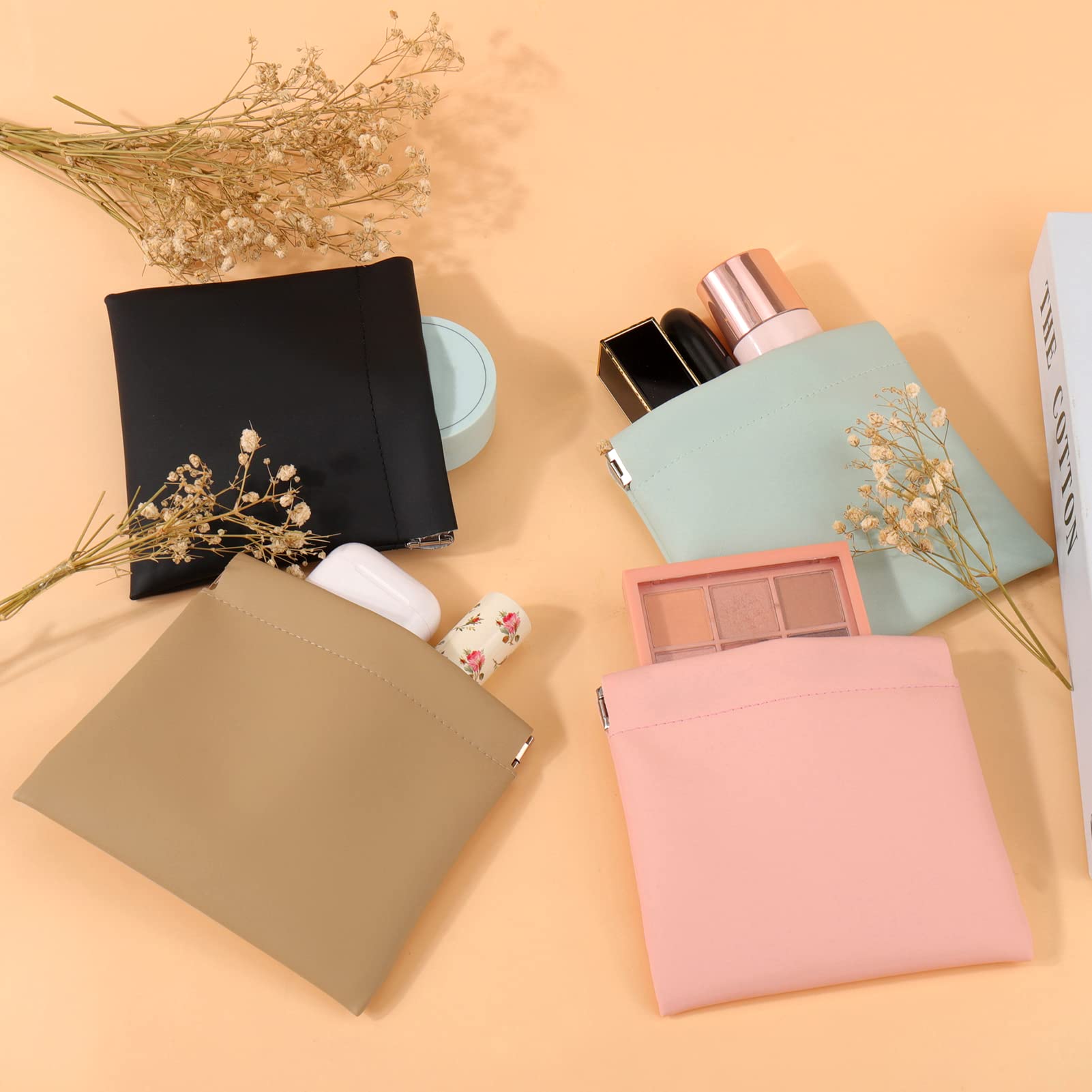 BUSOHA 4 PCS Small Makeup Bags for Purse - Coin Purse for Women