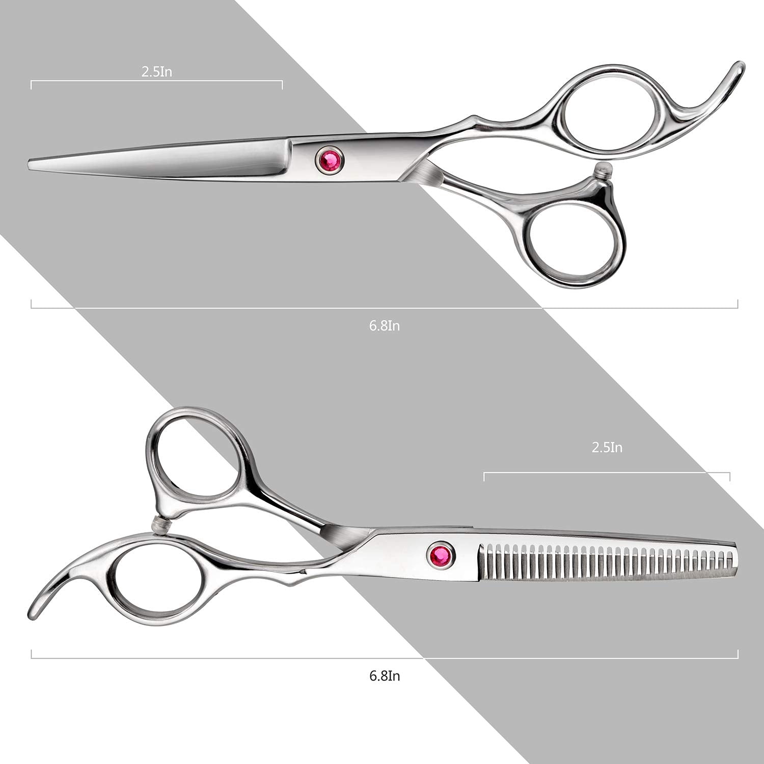 Fcysy Professional Barber Scissors - Thinning Shears for Men & Women, Salon Hair Trimming Kit with Scissors Set
