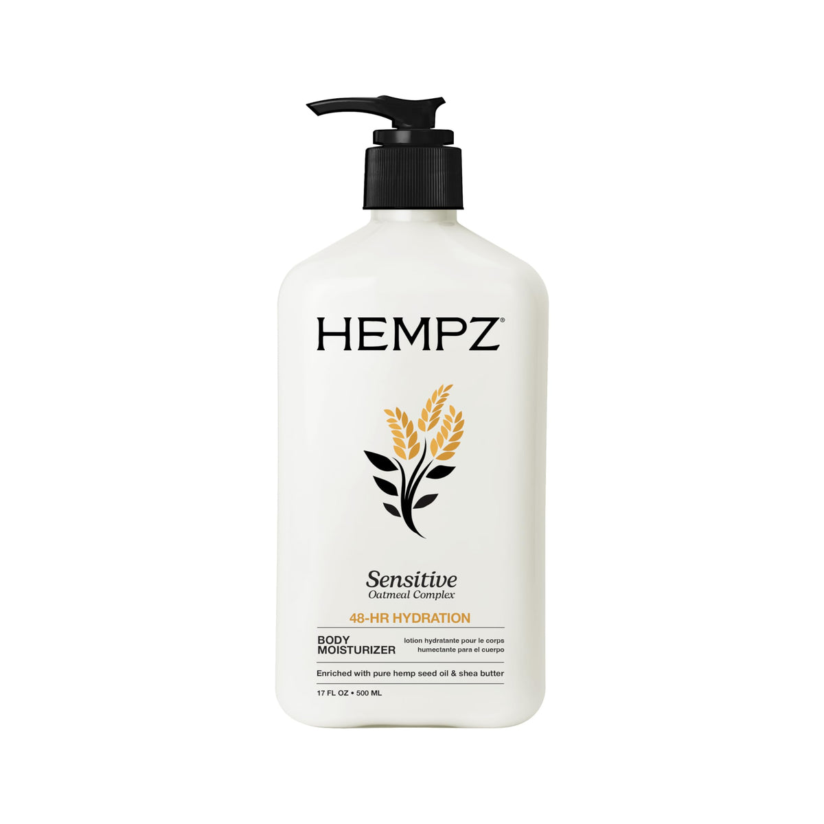 Hempz Sensitive Skin Herbal Moisturizer: Soothing Lotion, 17 Fl Oz