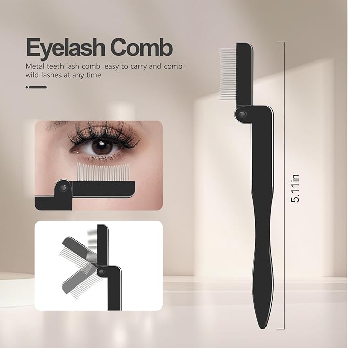 SWEET VIEW Eyelash Comb Lash Separator Tool Brow Brush