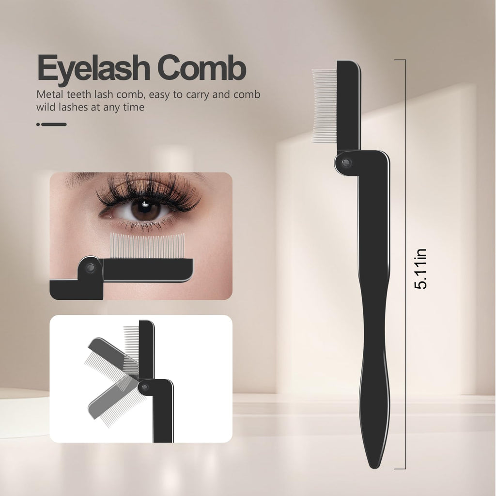 SWEET VIEW Eyelash Comb Lash Separator Tool Brow Brush