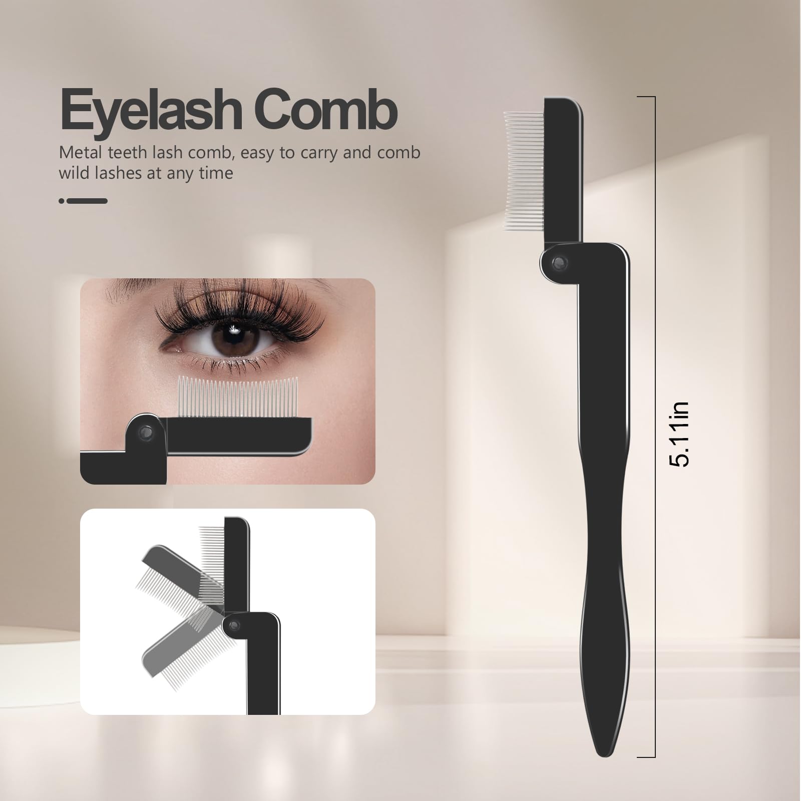 SWEET VIEW Eyelash Comb Lash Separator Tool Brow Brush