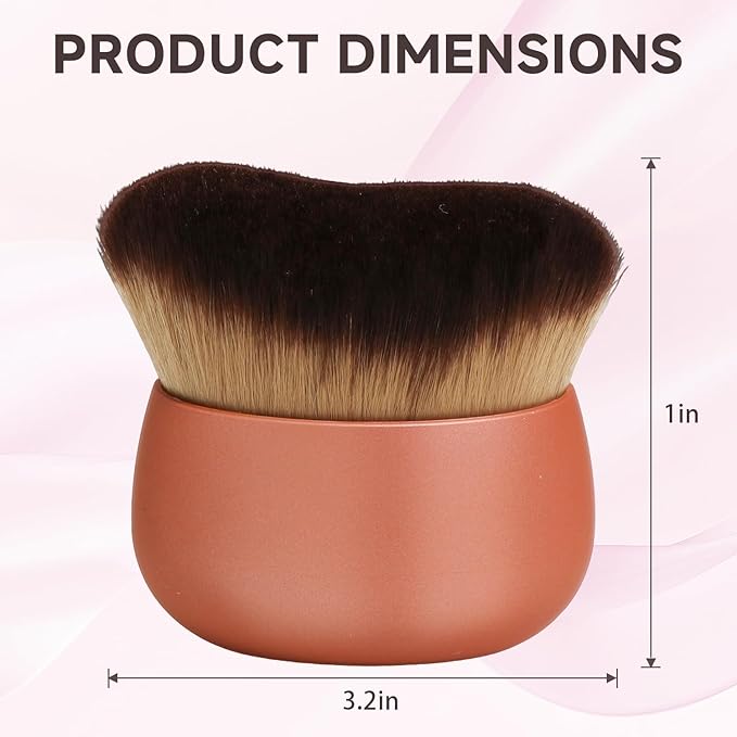 Makeup Blend & Blur Extra Large Body Brush for Self Tanner,Leg Makeup & Bronzer Self Tan Applicator, Powder, Foundation, Blusher, Bronzer，Massager for Face Gift box (Green)