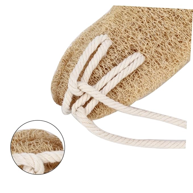 minkissy Exfoliating Back Scrubber Band for Shower Long Strap Loofah Bath Washer Deep Cleanse Skin Pores Breathable Quick Drying for All Body Types