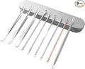 9 Pcs Blackhead Remover Comedone Extractor, Acne Removal Kit, Manual Pimple Popper Tool for Quick and Easy Removal of Pimples, Blackheads on Forehead, Facial and Nose (9 Pack)